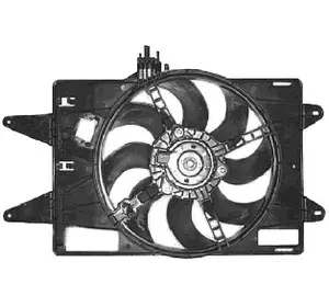 Вентилятор радиатора Fiat Doblo 1.9 DS +AC (пр-во Denso) DS DER09024