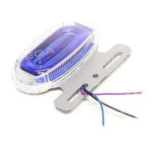 Фонарь габаритный (синий) 9D LED 24V (с поворотом, что бежит, подсветкой борта) (TEMPEST)