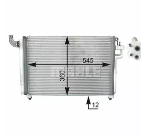 Радиатор кондиционера KIA RIO II (пр-во Nissens), NI 940003
