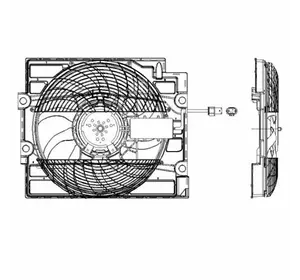 Вентилятор радиатора BMW 5 (E39) 95- (пр-во NRF) NF 47211