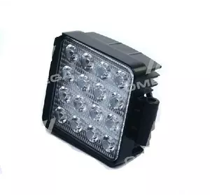 Фара LED прямоугольная 48W, 16 ламп, 110 * 164мм, широкий луч <ДК>