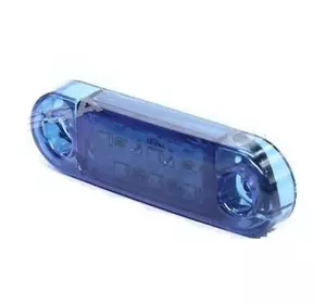 Фонарь габаритный 24V LED синий (9 диодов, 3 ряда) (Tempest)